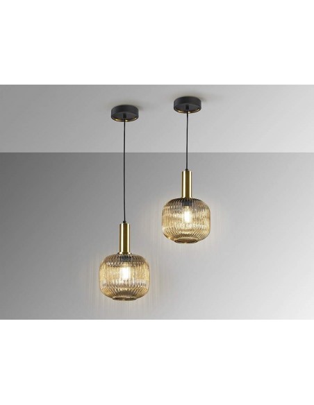 LÂMPADA DE TETO SCHULLER NORM 1L ÂMBAR.