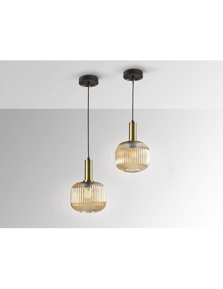 LÂMPADA DE TETO SCHULLER NORM 1L ÂMBAR.