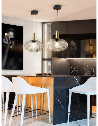 LÂMPADA DE TETO SCHULLER NORMA 1L TRANSPARENTE.