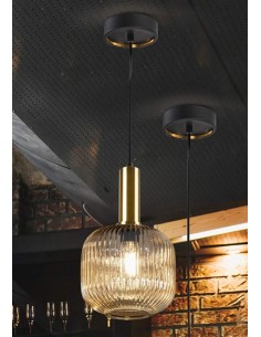 LÂMPADA DE TETO SCHULLER NORM 1L ÂMBAR.