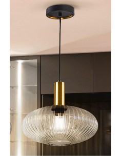 LÂMPADA DE TETO SCHULLER NORMA 1L TRANSPARENTE.