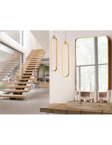 SCHULLER LAMPARA DE TECHO COLETTE 1L. ORO ROSA.