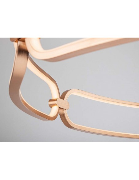 SCHULLER LAMPARA DE TECHO COLETTE 47 CM. ORO ROSA.