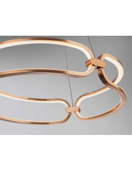 SCHULLER LAMPARA DE TECHO COLETTE 47 CM. ORO ROSA.