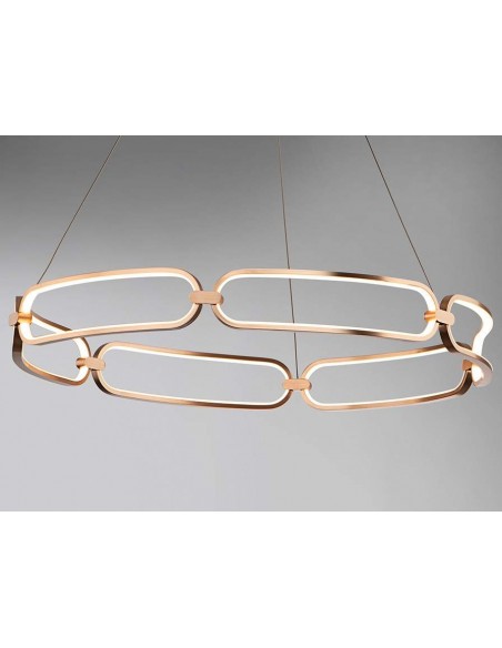 SCHULLER LAMPARA DE TECHO COLETTE 80 CM. CON RECEPTOR. ORO ROSA.