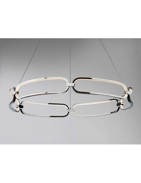 SCHULLER LÂMPADA DE TETO COLETTE 80 CM. COM RECEPTOR. CROMADA.