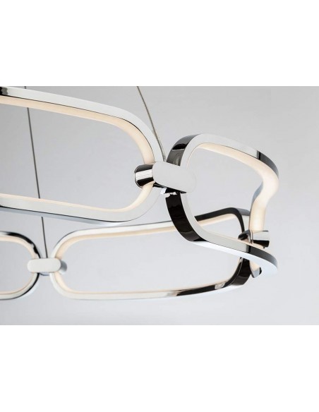 SCHULLER LAMPARA DE TECHO COLETTE 47 CM. CON RECEPTOR. CROMO.