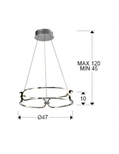 SCHULLER LÂMPADA DE TETO COLETTE 47 CM. COM...