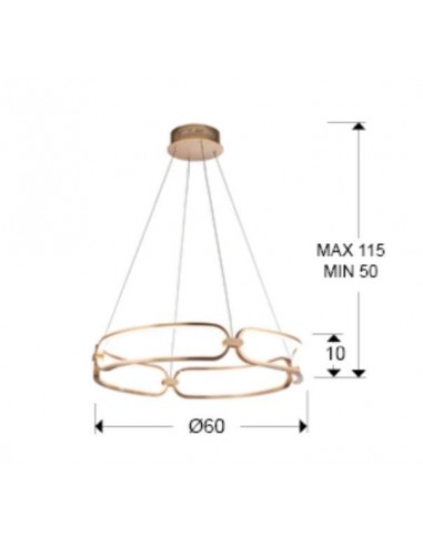 SCHULLER LAMPARA DE TECHO COLETTE 60 CM. CON...