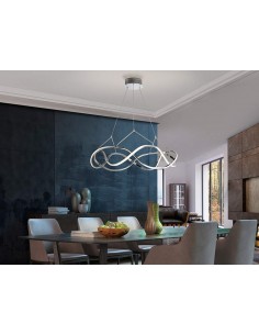 SCHULLER LÂMPADA DE TETO LED MOLLY 80 cm. CROMADO. 2