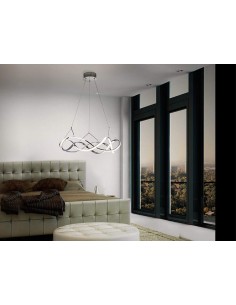 SCHULLER LÁMPARA LED DE TECHO MOLLY,55cm CROMO. 2