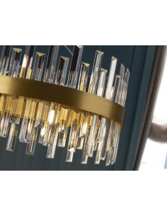 SCHULLER LAMPARA DE TECHO GRACE 14 LUCES, ORO. 2