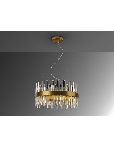 SCHULLER LAMPARA DE TECHO GRACE 14 LUCES, ORO.