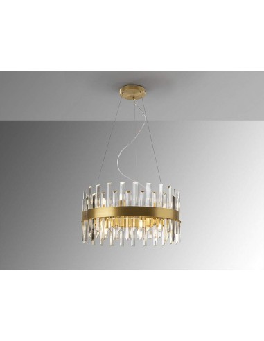 SCHULLER LAMPARA DE TECHO GRACE 14 LUCES, ORO.