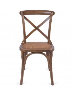 SILLA COMEDOR VINTAGE CROSS, MADERA DE OLMO en NATURAL