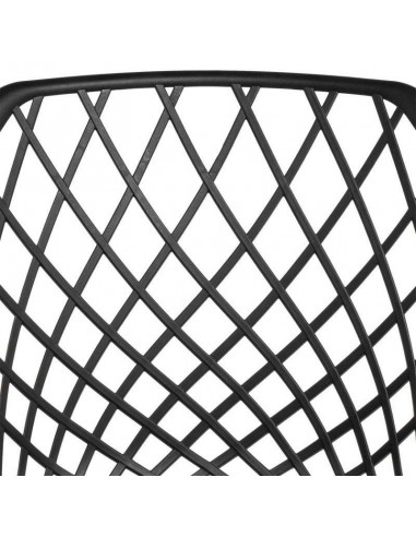 SILLA CON BRAZOS CHARLOTTE NEGRO. POLIPROPILENO...