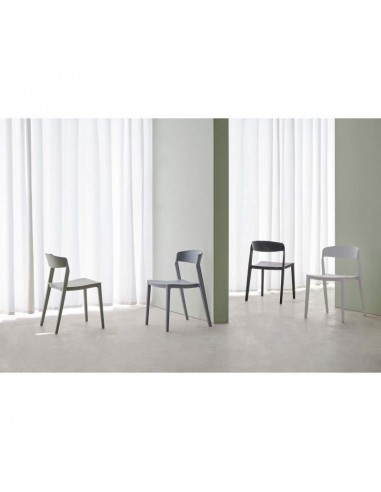 SILLA DE POLIPROPILENO ADELYN, BLANCO.