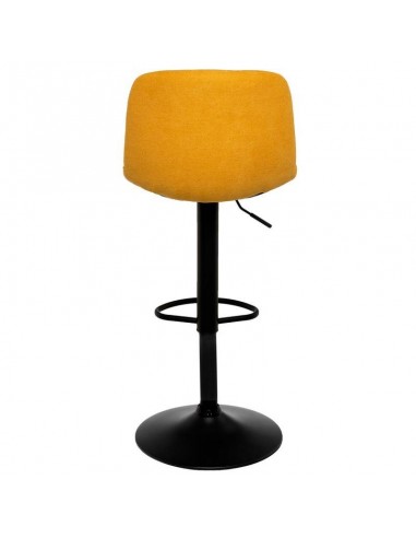 Banco ASHA estofado VELVET mostarda e estrutura...