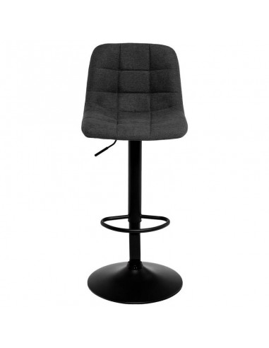 Banco ASHA estofado em VELVET cinza escuro e...