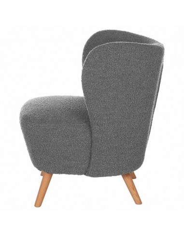 Poltrona JAIPUR em tecido de Ovelhinha cinzento...