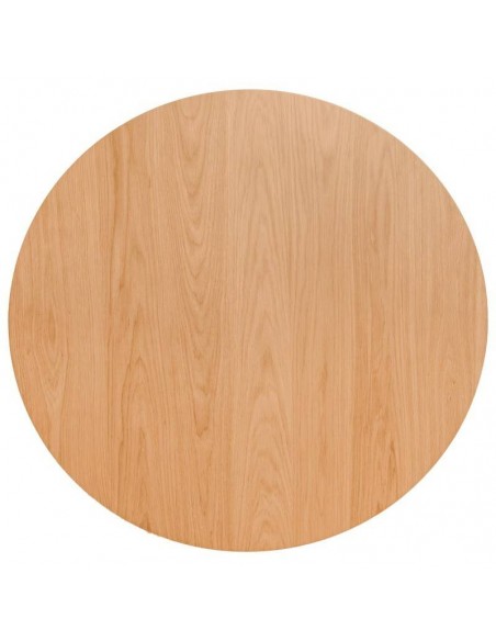Mesa redonda para cocina MONNA 100 cm. Chapada en roble.