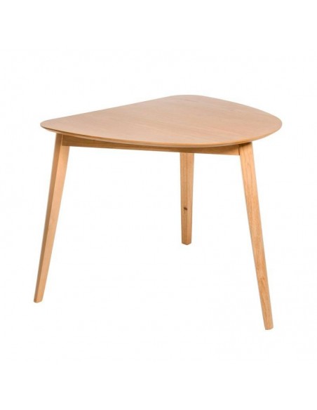 MORGAN mesa de cozinha de canto 90 x 80 cm. Folheado de carvalho.