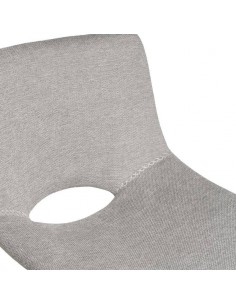 Taburete ASTON de 75,5 cm. Asiento tapizado en Gris claro... 2