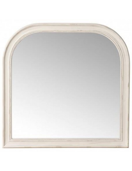 Espejo CAMBRIDGE 90 x 92, marco madera blanco antiguo.