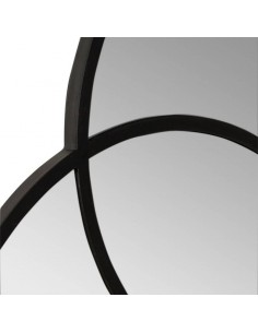 Espelho design BALTIMORE 90 X 90, moldura MDF em preto. 2