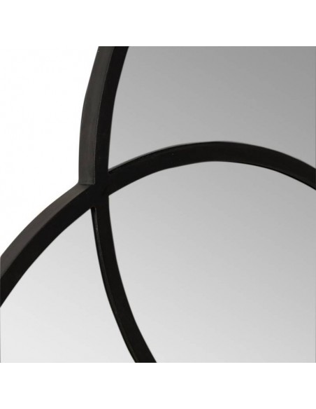 Espelho design BALTIMORE 90 X 90, moldura MDF em preto.