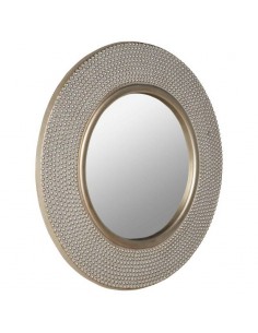 Espelho redondo BERKELEY 80, moldura prateada. 2