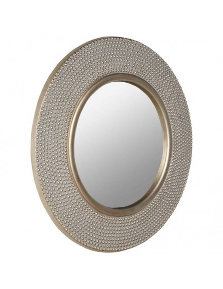 Espejo redondo BERKELEY 80, marco en plata.