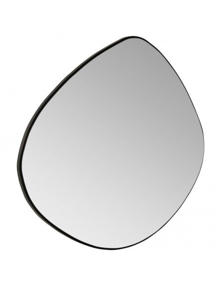 Espelho designer EATON 67 x 60, moldura em MDF preto.