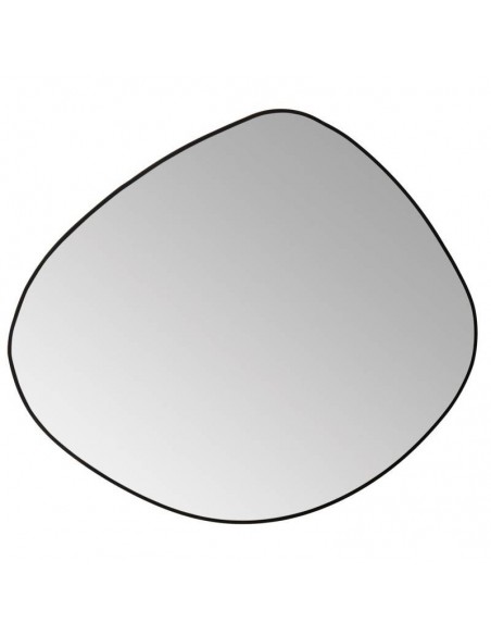 Espelho designer EATON 67 x 60, moldura em MDF preto.