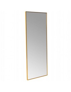 Espelho MICHIGAN 160 x 60 cm, moldura alumínio dourado.