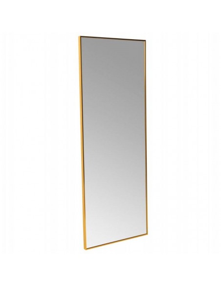 Espejo MICHIGAN 160 x 60 cm, marco aluminio en dorado.