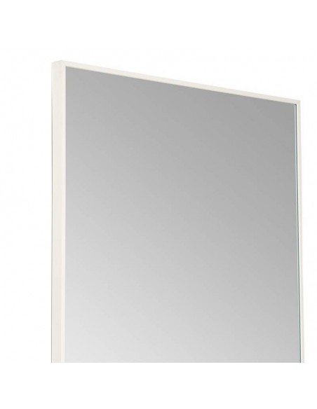 Espelho MICHIGAN 160x60 cm, moldura alumínio branco.