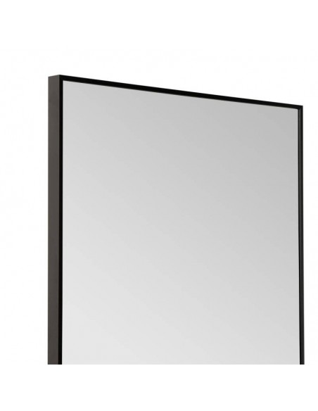 Espelho MICHIGAN 160x60 cm, moldura alumínio preto.