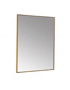 Espelho HARVARD 70 x 90 cm, moldura em alumínio dourado.