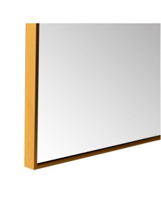 Espelho HARVARD 70 x 90 cm, moldura em alumínio dourado. 2