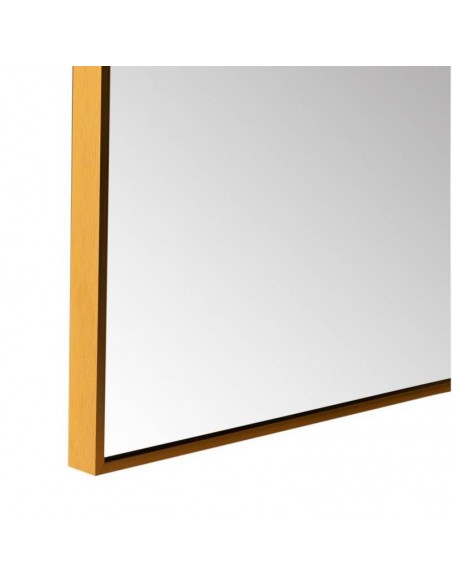 Espelho HARVARD 70 x 90 cm, moldura em alumínio dourado.