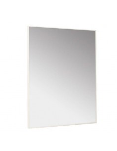 Espelho HARVARD 70 x 90 cm, moldura em alumínio branco.