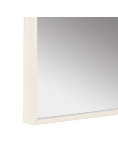 Espejo HARVARD 70 x 90 cm, marco aluminio en blanco. 2