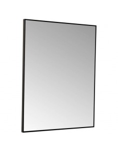 Espejo HARVARD 70 x 90 cm, marco aluminio en negro.