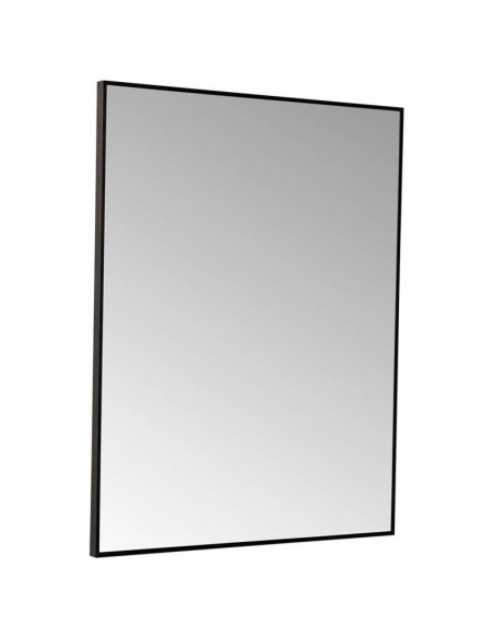 Espejo HARVARD 70 x 90 cm, marco aluminio en negro.