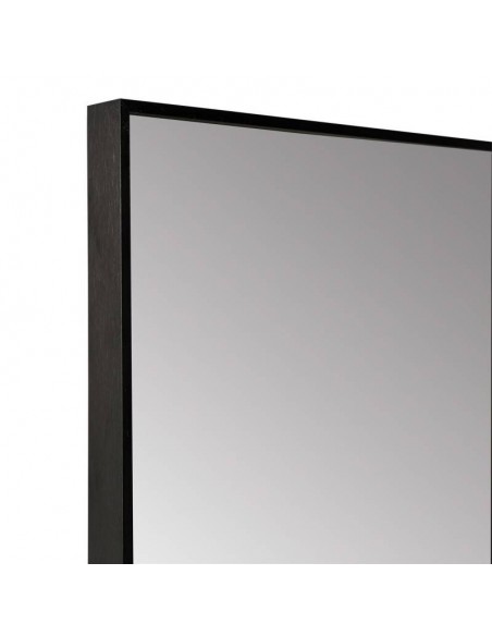 Espelho HARVARD 70 x 90 cm, moldura em alumínio preto.