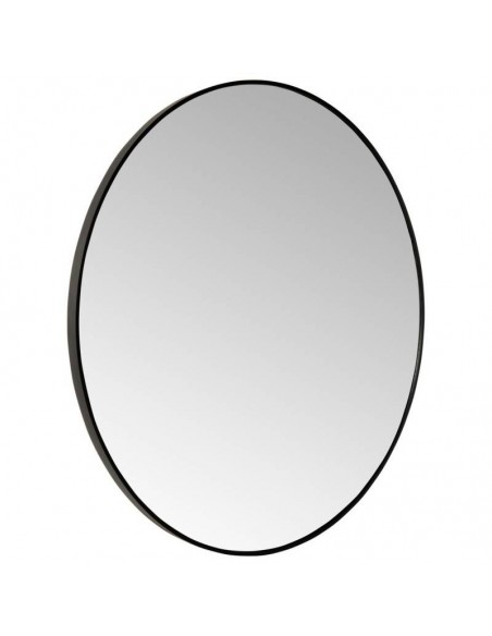 Espejo redondo PADUA 90 cm, marco en aluminio negro.