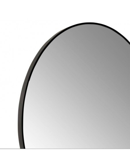 Espejo redondo PADUA 90 cm, marco en aluminio negro.