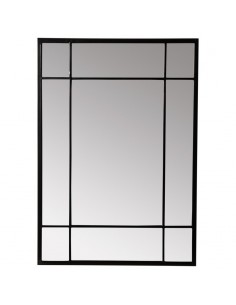Espelho TUCSON 100 x 70 cm, moldura em metal preto.