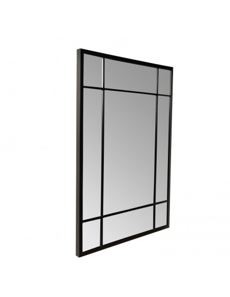 Espejo TUCSON 100 x 70 cm, marco metal en negro.